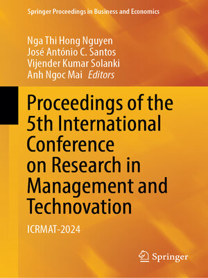 cover image of Proceedings of the 5th International Conference on Research in Management and Technovation